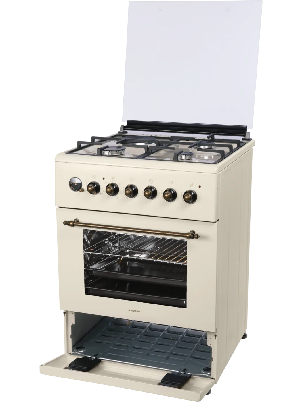 Плита газоэлектрическая NORDFROST GE 6162 YR